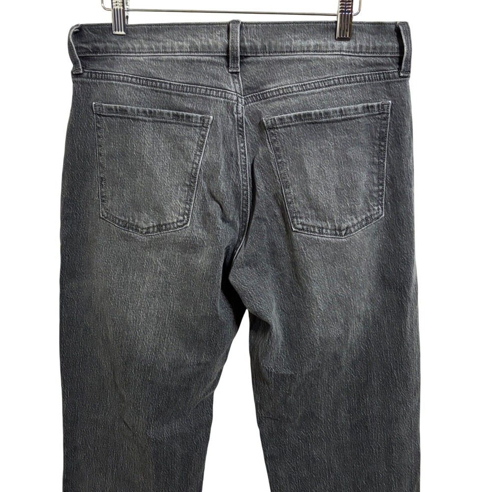 Old Navy Wow Boyfriend Jeans Womens 6 Mid Rise Washed Black Straight Leg Stretch - Picture 9 of 10